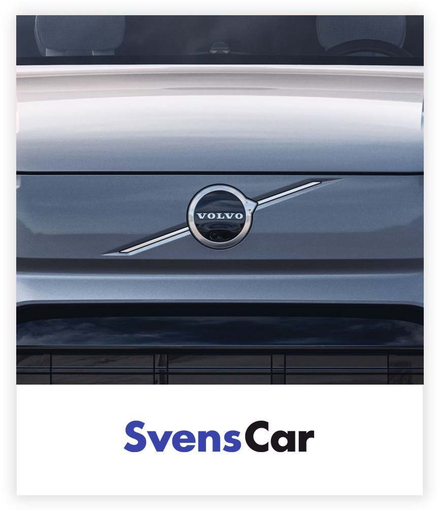 Grijze Volvo grille met SvensCar logo