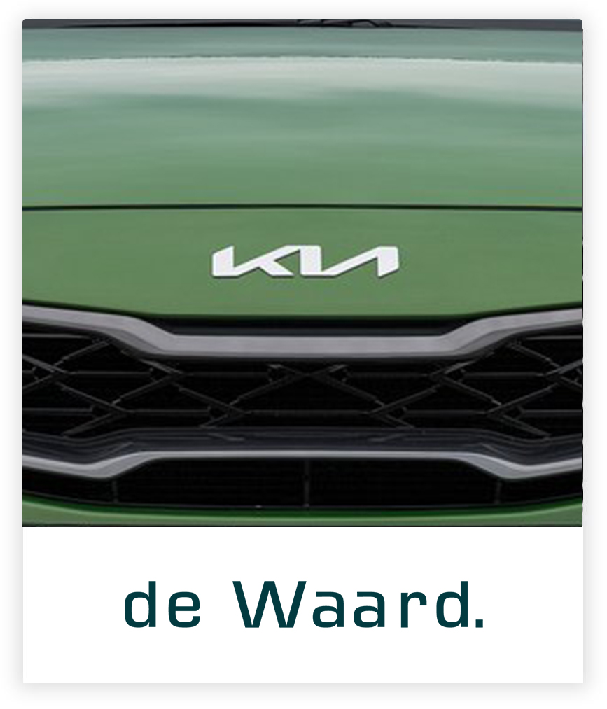 Groene Kia grille met de waard logo