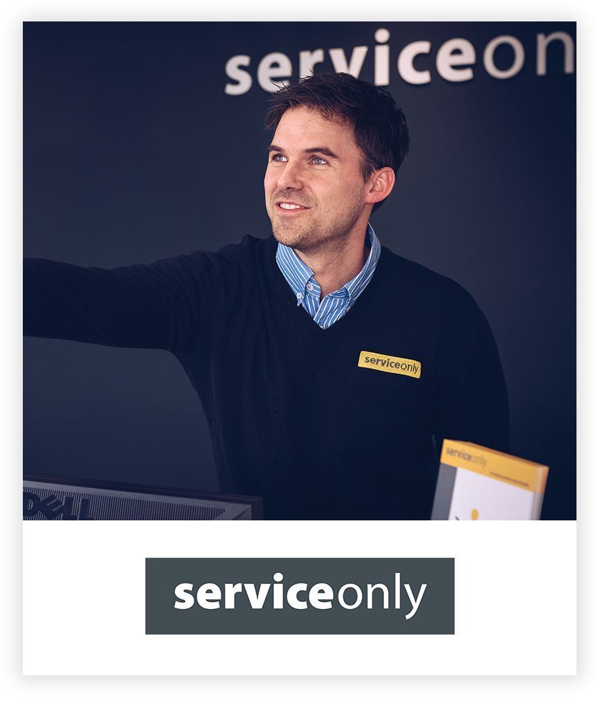 ServiceOnly Medewerker met Service Only logo